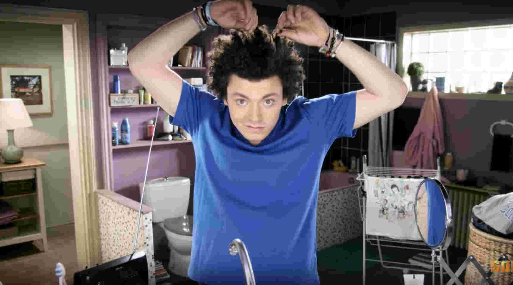 décor de salle de bain pour les épisodes de la série Soda